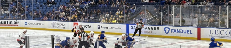 Centre ice faceoff, Ottawa Senators vs Buffalo Sabres, Nov. 5, 2024.